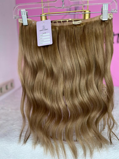 SEAMLESS CLIP IN LIGHT BROWN