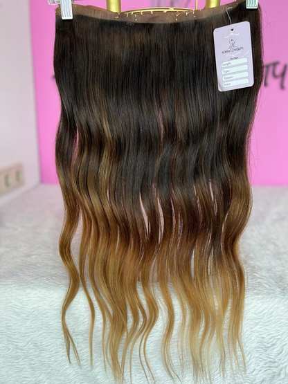 SEAMLESS CLIP IN DARK BROWN